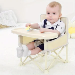 Stylish and Durable High Chair with Adjustable Footrest