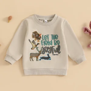 Sweatshirt Animal Letter Prints